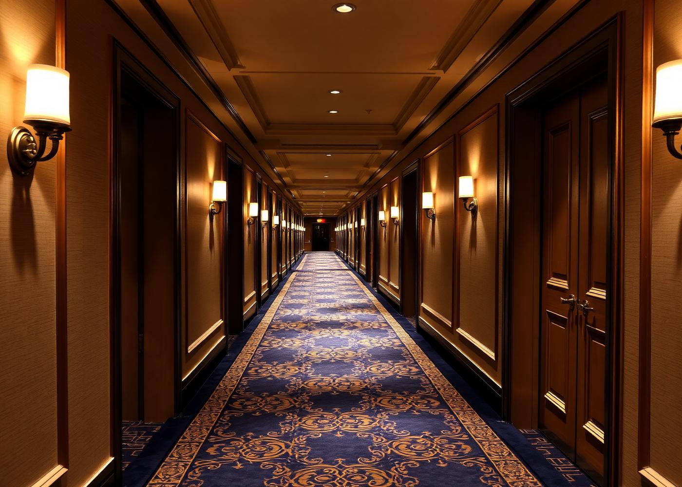 Couloir d'hôtel élégant
